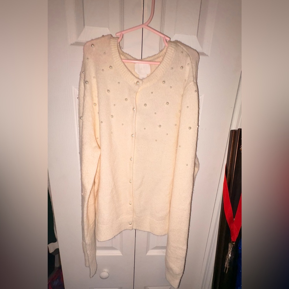 H&M Cream Cardigan Sweater
